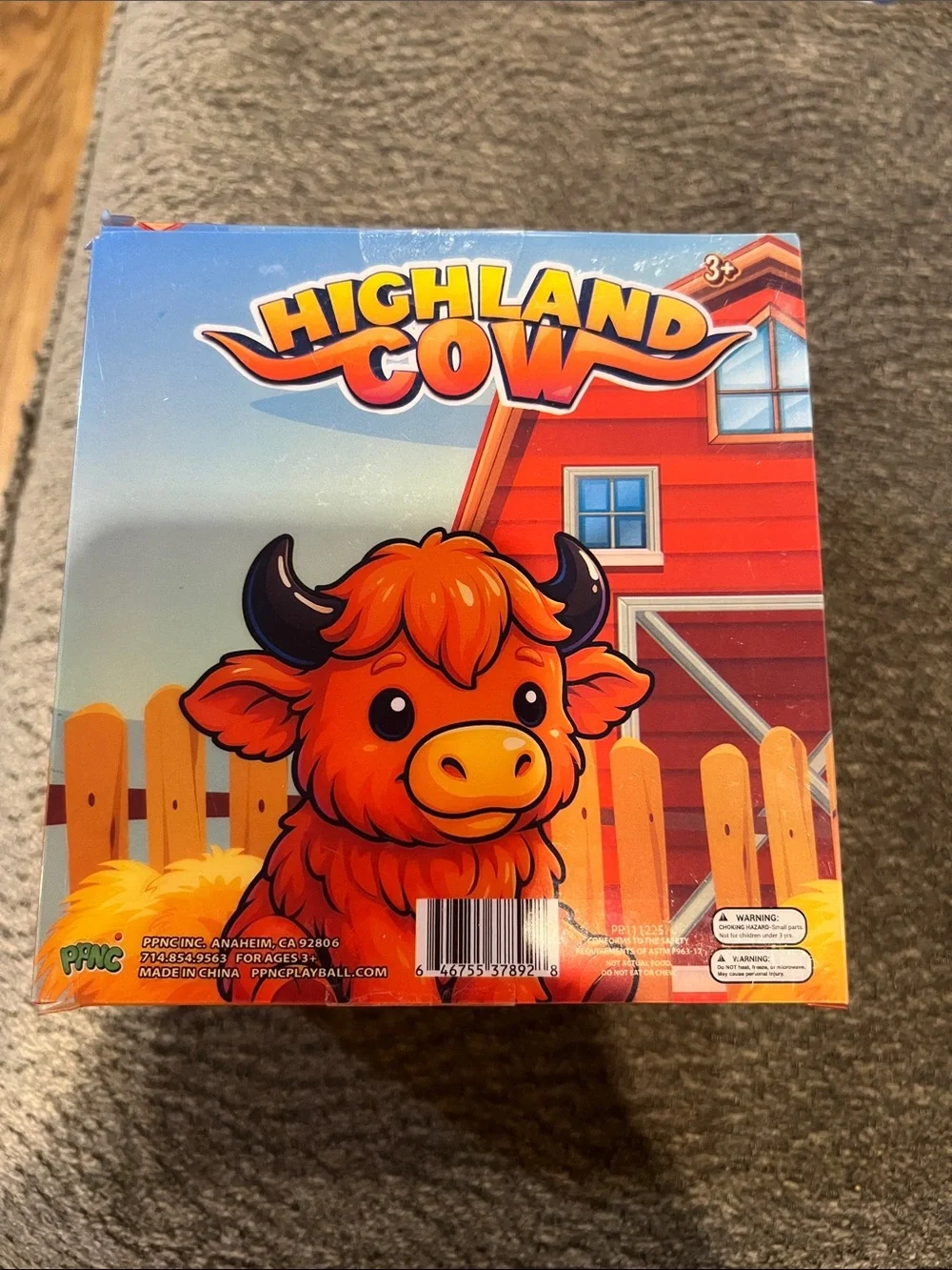 Highland Cow Squish Toy - Orange